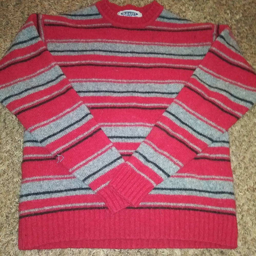 Red striped sweater